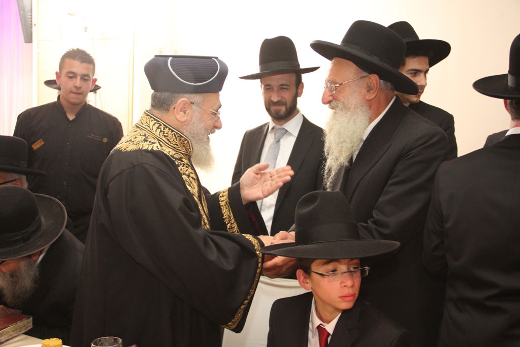 גלריה: בר מצווה לנכד הגר"י יוסף והגר"ש עמאר