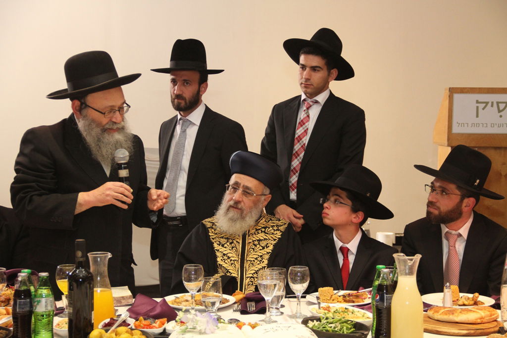 גלריה: בר מצווה לנכד הגר"י יוסף והגר"ש עמאר