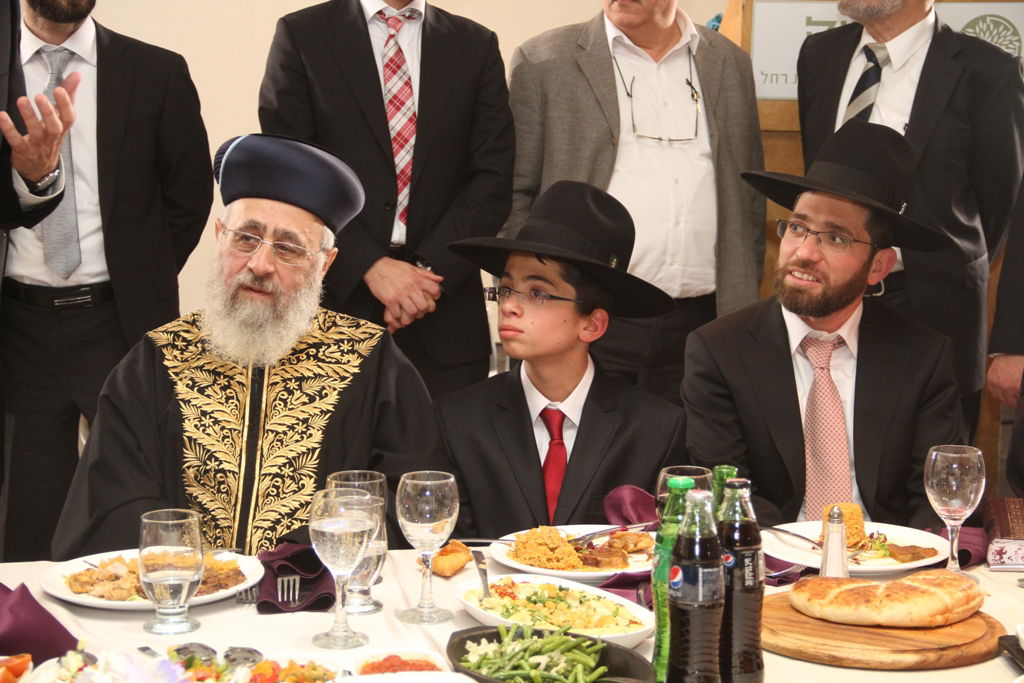 גלריה: בר מצווה לנכד הגר"י יוסף והגר"ש עמאר