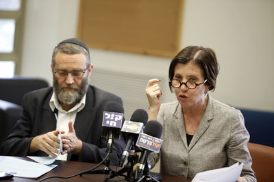 זהבה גלאון וח"כ משה גפני