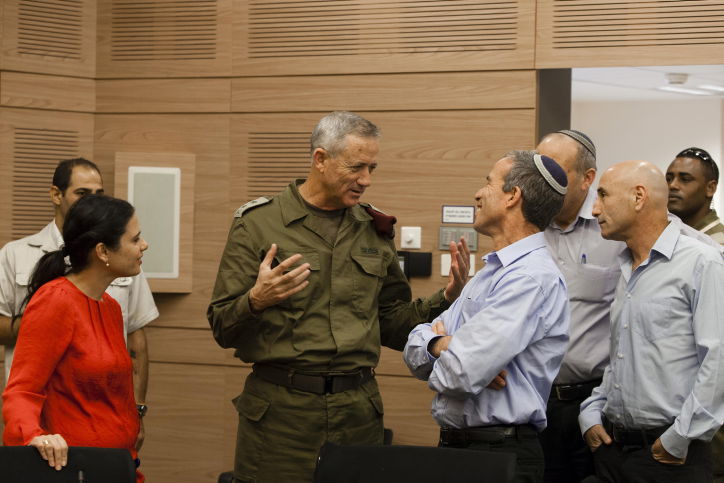 שלח ושקד עם הרמטכ"ל בוועדה