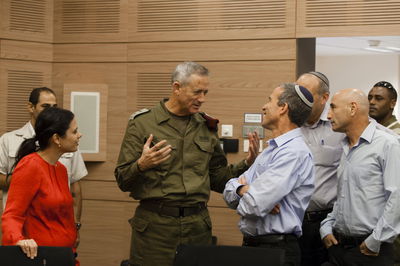 שלח ושקד עם הרמטכ"ל בוועדה