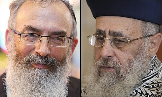 הראשל"צ הגאון הרב יצחק יוסף והרב דוד סתיו