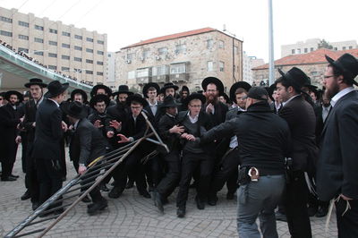 ההפגנה נגד הגיוס