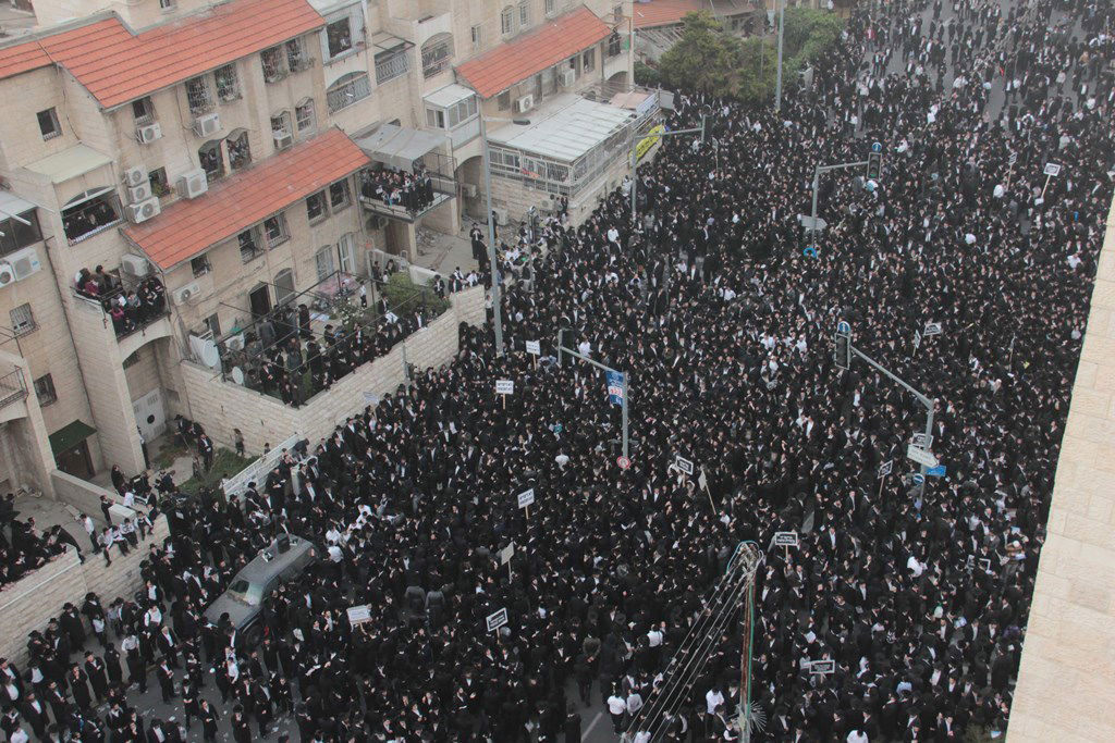 מאות אלפים בירושלים: כן לעולם התורה, לא לצבא • תיעוד ענק