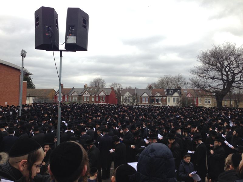 צפו: עצרת מחאה גם בלונדון