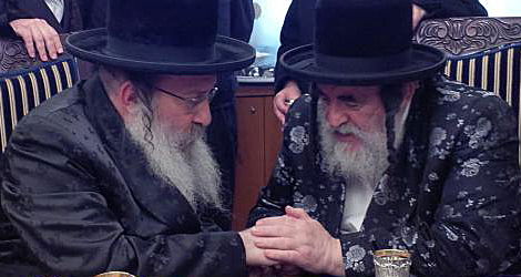 תיעוד: האדמו"ר מויז'ניץ בביקור אצל האדמו"ר מנדבורנה