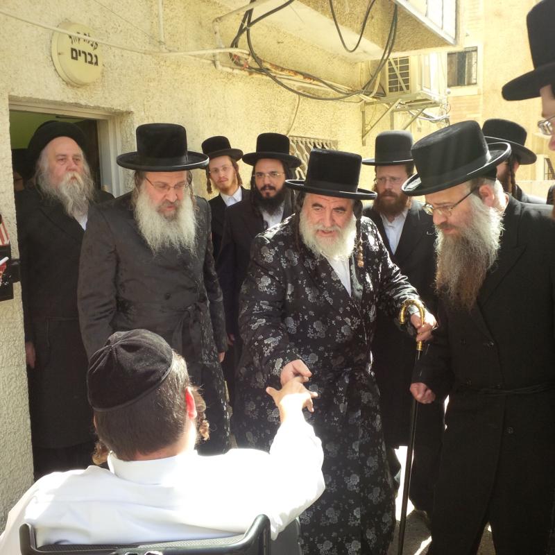 תיעוד: האדמו"ר מויז'ניץ בביקור אצל האדמו"ר מנדבורנה