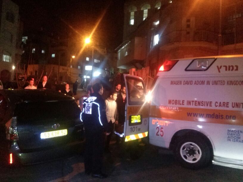 פינוי הילדה לבית החולים, בשבוע שעבר