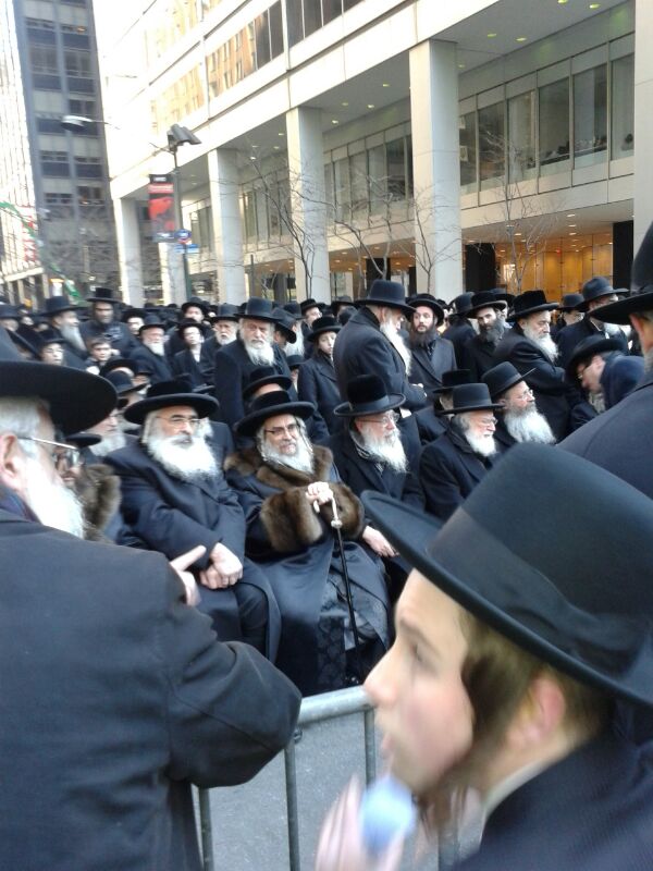 150 אלף חרדים הפגינו במנהטן נגד רדיפת עולם התורה בישראל