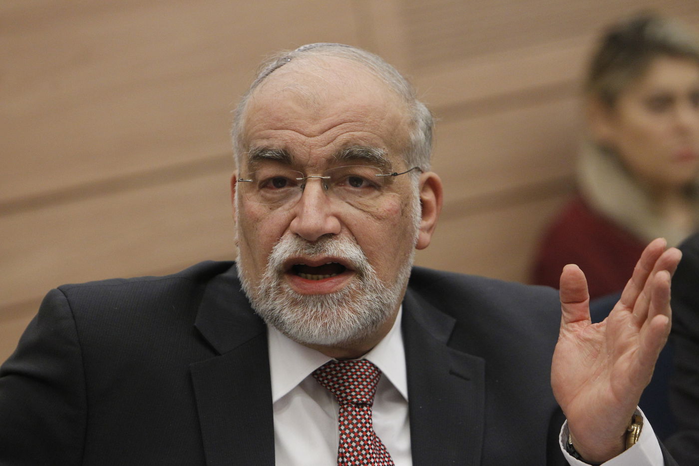 ח"כ רותם לצד יו"ר האופוזיציה בוזי הרצוג