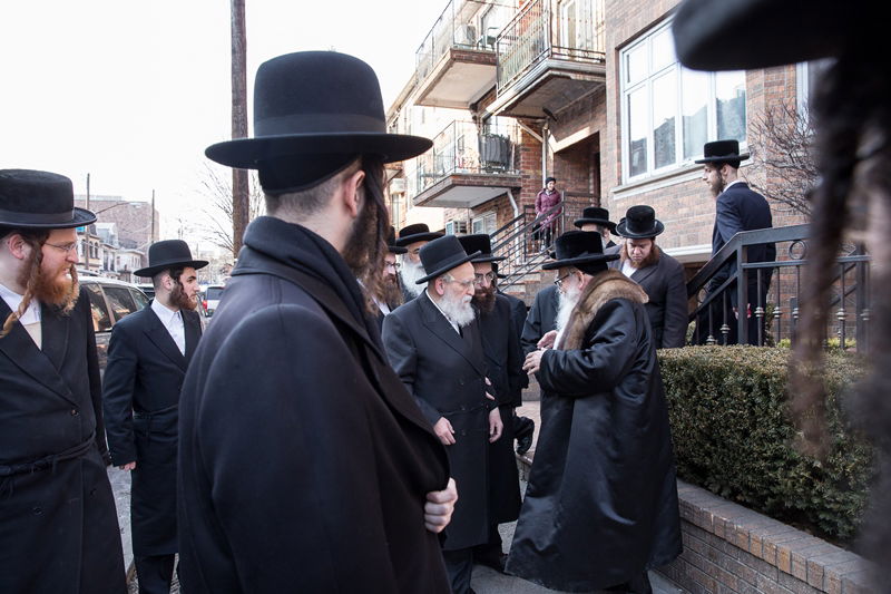 האדמו"ר מסקווירא בירך את הרבי מדושינסקי לרגל חתונת בנו