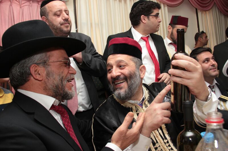 תמונות:  יו"ר ש"ס אריה דרעי חוגג את פורים