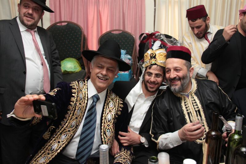 תמונות:  יו"ר ש"ס אריה דרעי חוגג את פורים