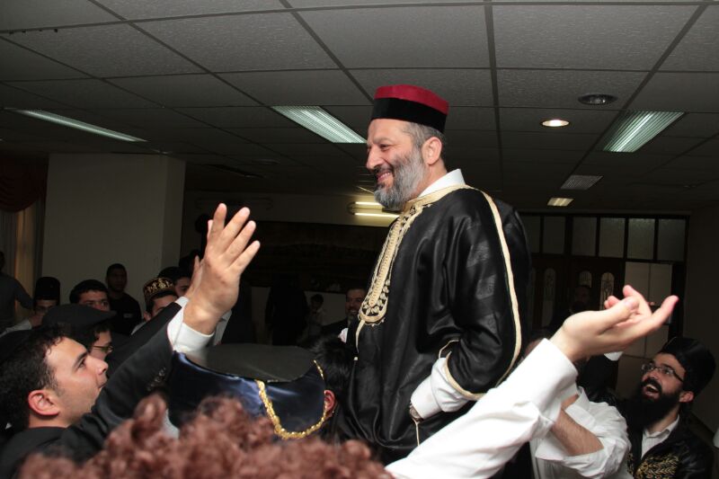 תמונות:  יו"ר ש"ס אריה דרעי חוגג את פורים