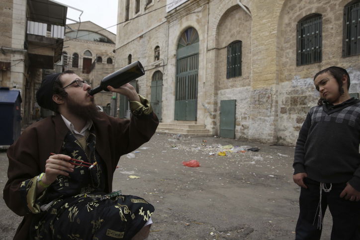 גלריה: שיכורים ברחובות ירושלים