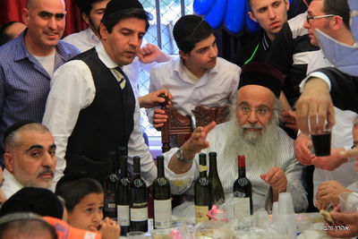 צפו: פורים בחצר המקובל רבי בניהו שמואלי