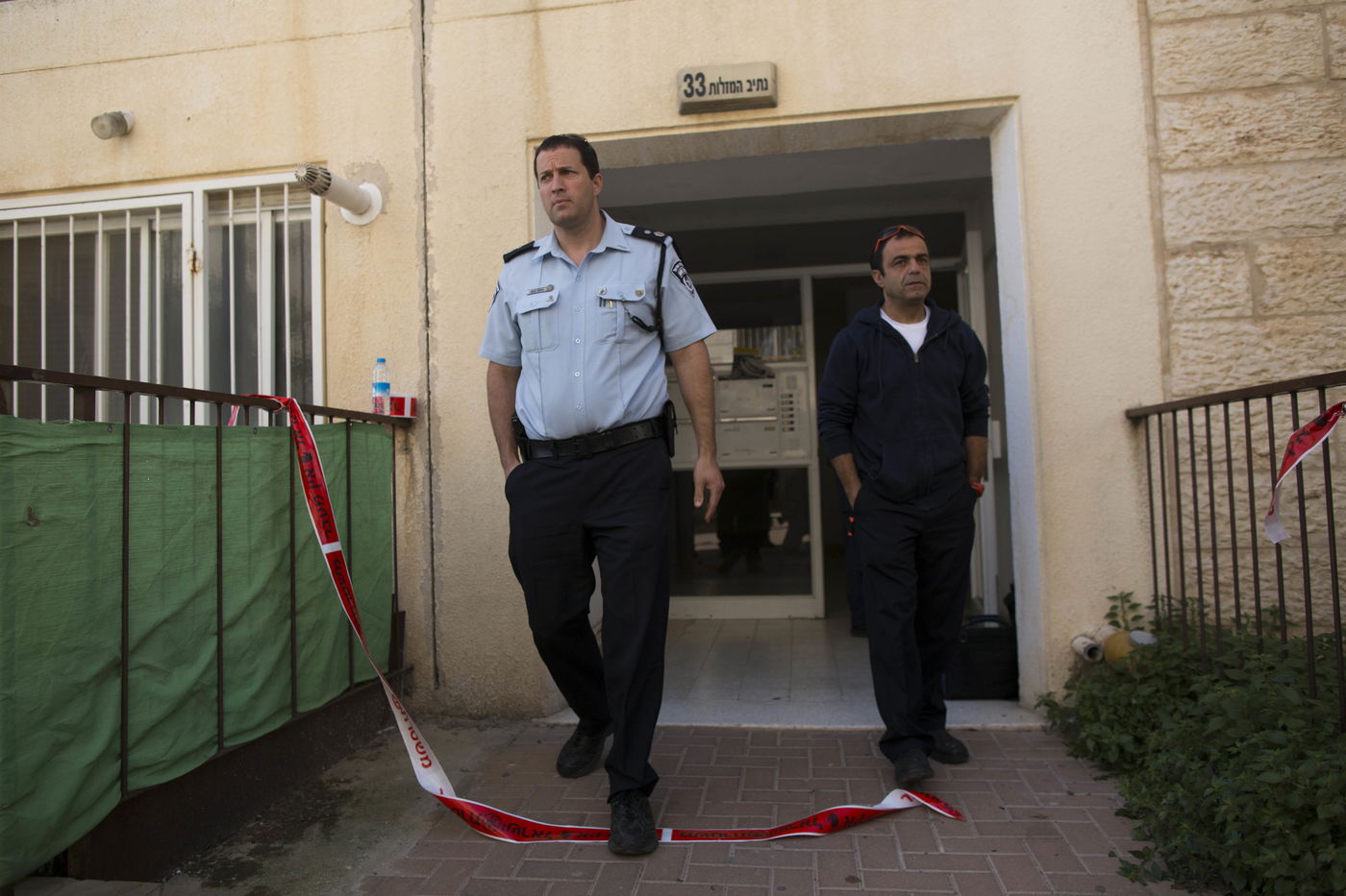 זירת "הפיגוע" הבוקר