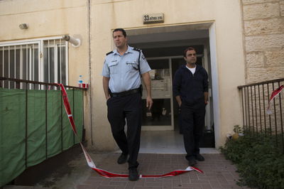 זירת "הפיגוע" הבוקר