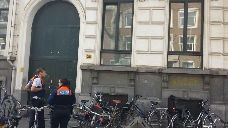 אנטישמיות באנטוורפן: גרפיטי על ת"ת ויז'ניץ