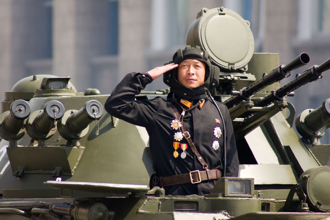 חיילים בצפון קוריאה