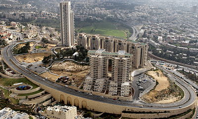 פרויקט הולילנד בירושלים, מבט מהאוויר