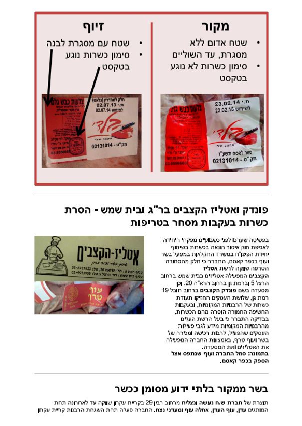 הרבנות: הבשר זול? תבדקו הכשרות