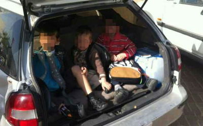 הרכב עם הילדים, הבוקר