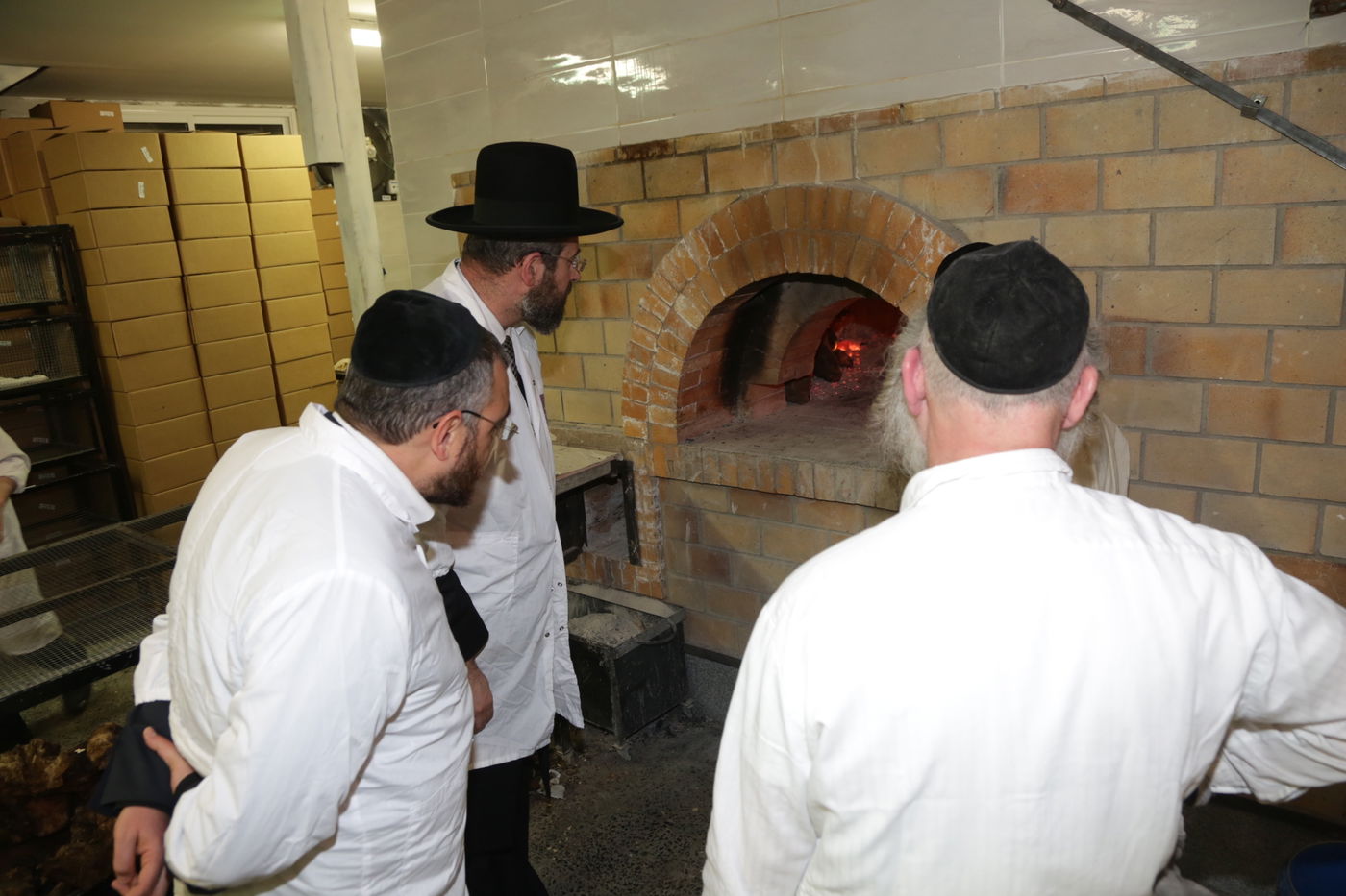 הרה"ר הרב דוד לאו באפייה מצות • צפו