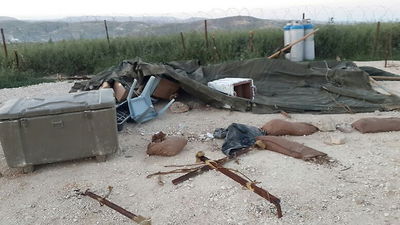 המוצב הצבאי שהושחת סמוך ליצהר