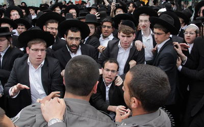 ההפגנה באזור צומת כיכר השבת בי-ם, היום