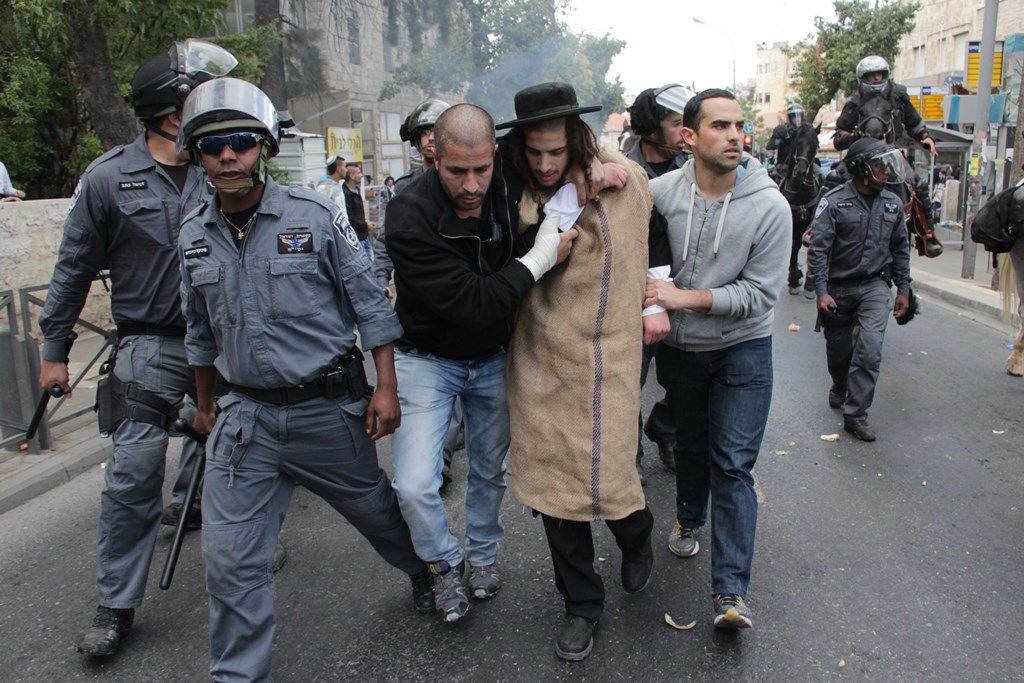 תיעוד ענק: ההפגנה האלימה בגאולה