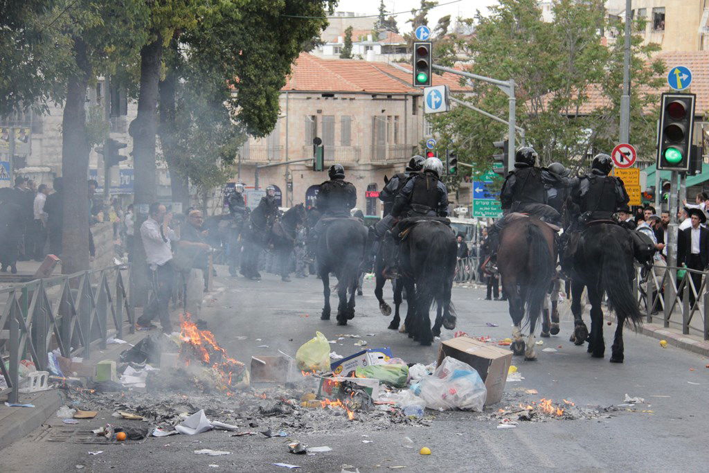 תיעוד ענק: ההפגנה האלימה בגאולה