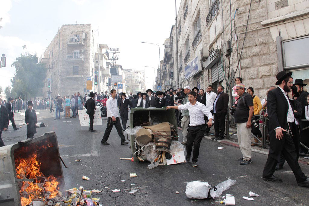 תיעוד ענק: ההפגנה האלימה בגאולה