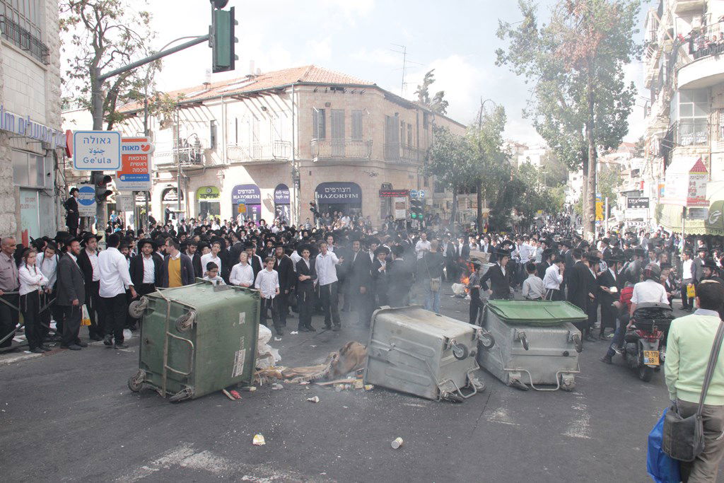 תיעוד ענק: ההפגנה האלימה בגאולה