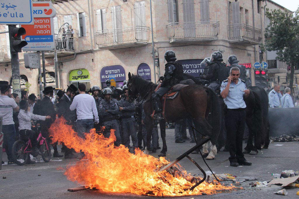 תיעוד ענק: ההפגנה האלימה בגאולה