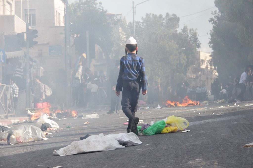 תיעוד ענק: ההפגנה האלימה בגאולה