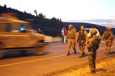 כוחות צבא בזירת האירוע