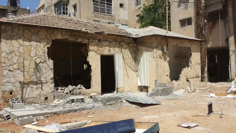 המבנה שנהרס