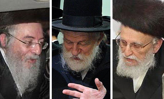 הנגידים חיים משה פלדנמן, אליש אנגלנדר ובעריש ברגר