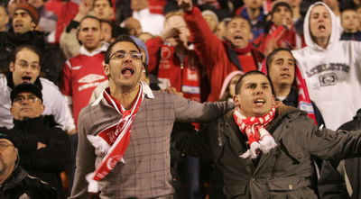 אוהדי הפועל תל אביב. למצולמים אין קשר לנאמר בידיעה