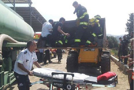 זירת האירוע בשבוע שעבר