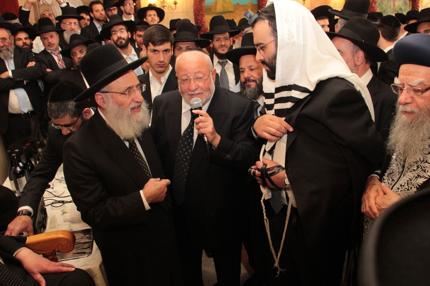 אריה דרעי חגג ברית לנכד, אלי ישי נעדר • תמונות