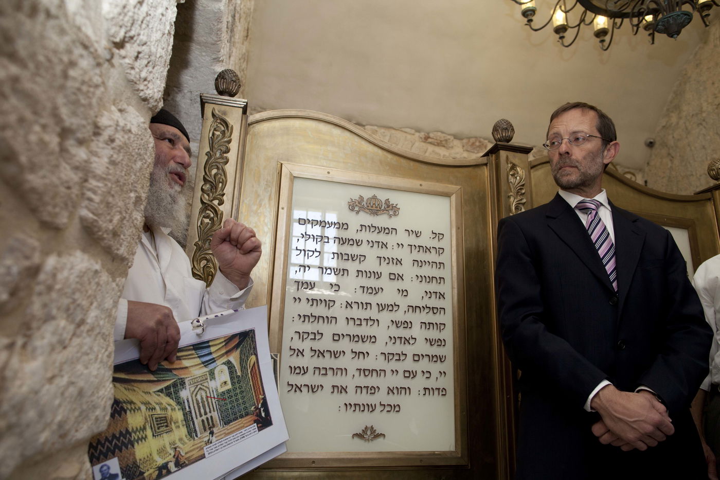 ח"כ פייגלין במתחם הקבר, השבוע