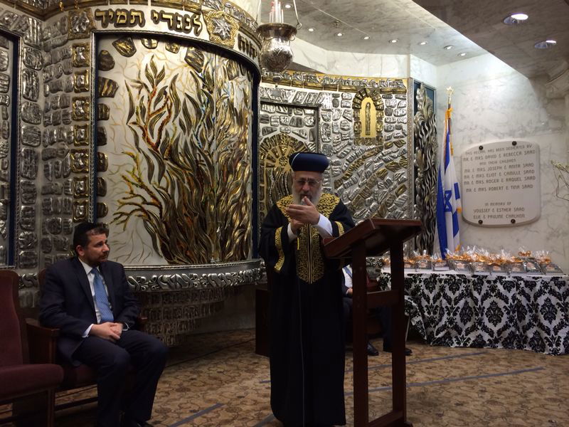 תיעוד: הראשל"צ הגאון רבי יצחק יוסף  בשיעור בניו יורק