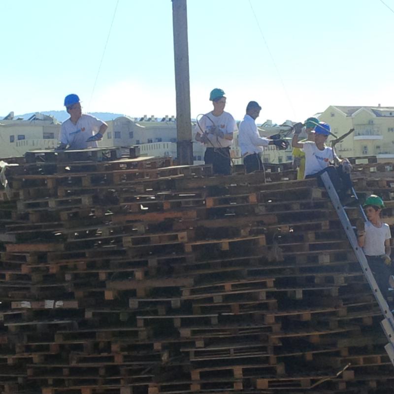 תמונות: מדורת ל"ג בעומר הכי גדולה בארץ