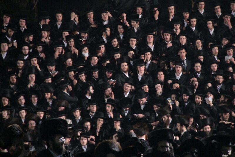 ההדלקה הראשונה: כ"ק האדמו"ר מבויאן בהדלקת המדורה • גלריה