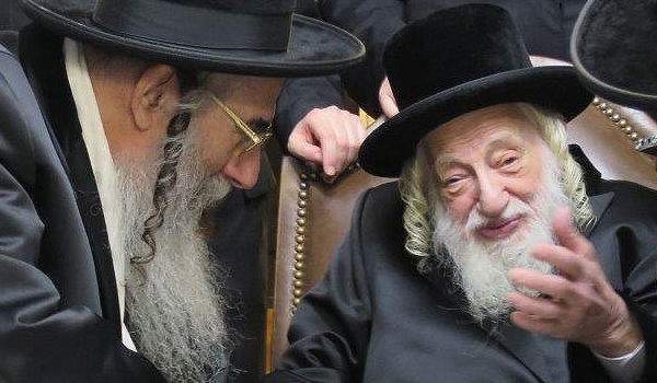 צפו: פגישת האדמו"רים מסקולען ואלכסנדר