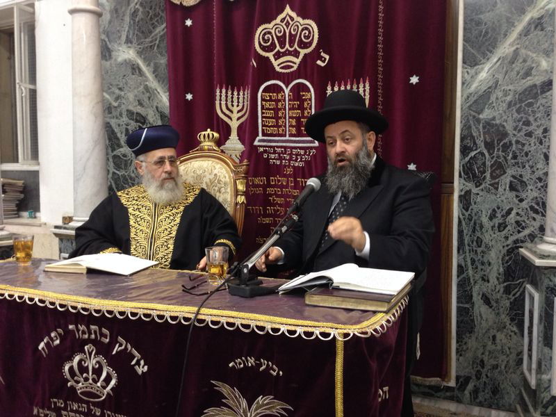 הראשל"צ הגאון רבי יצחק  יוסף חזר ל'שיעור השבועי'