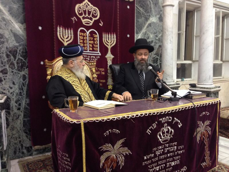 הראשל"צ הגאון רבי יצחק  יוסף חזר ל'שיעור השבועי'